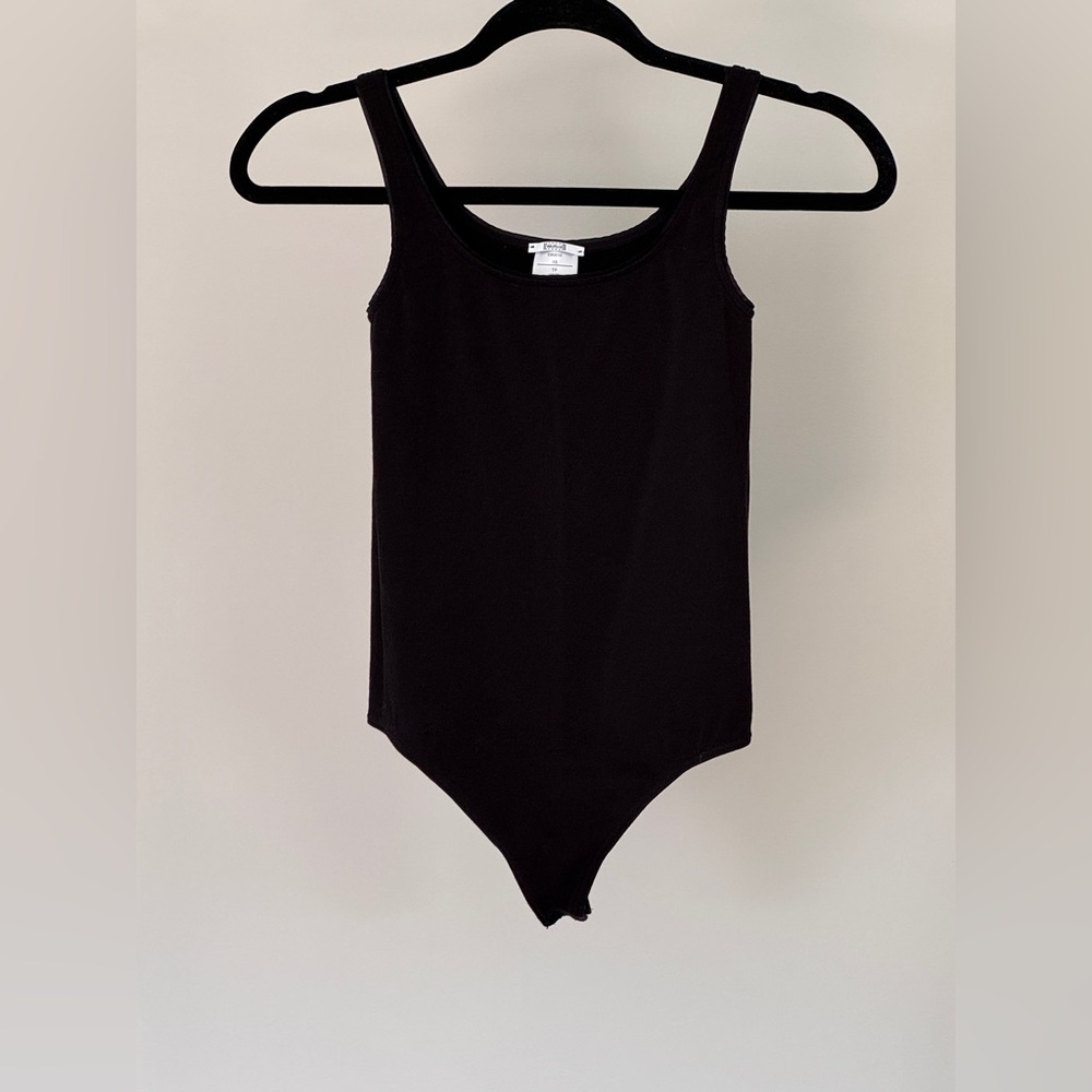 Naked Wardrobe Black Bodysuit Classic Design